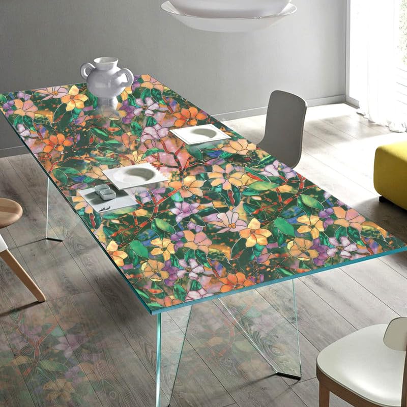 Image of WOO Home Frosted Glass Window Film & Stickers (24 X 200 INCH) Privacy Window Cover for Home & Office - Easy Apply, UV Protection, Removable Decorative Film (F2 Frosted Film | 2 X 17 SQFT)