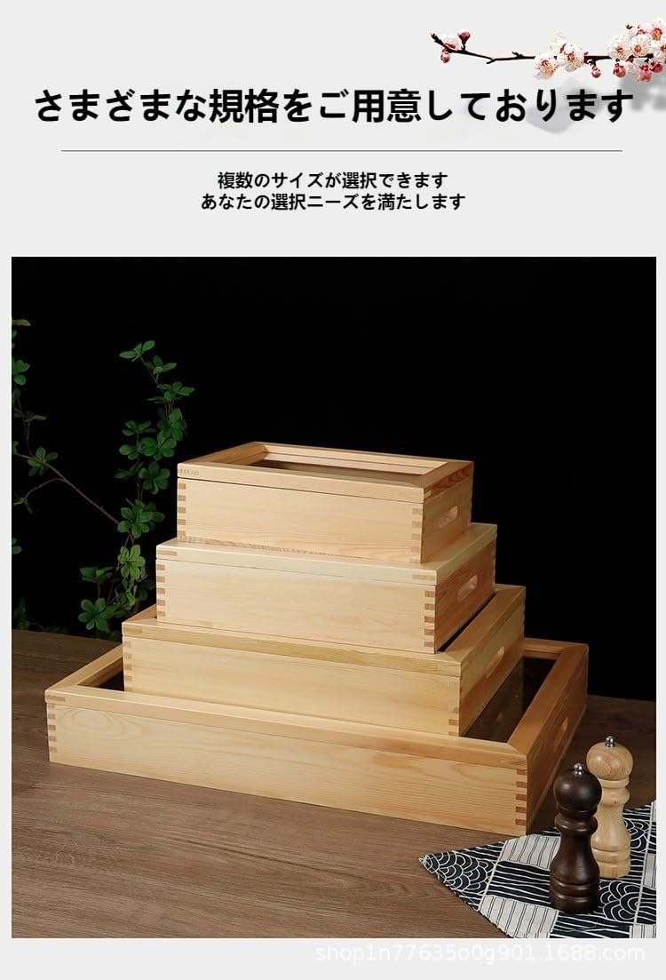 アクリル製 寿司 ネタケース 超美品 ヤマコー 木製ネタケース 大