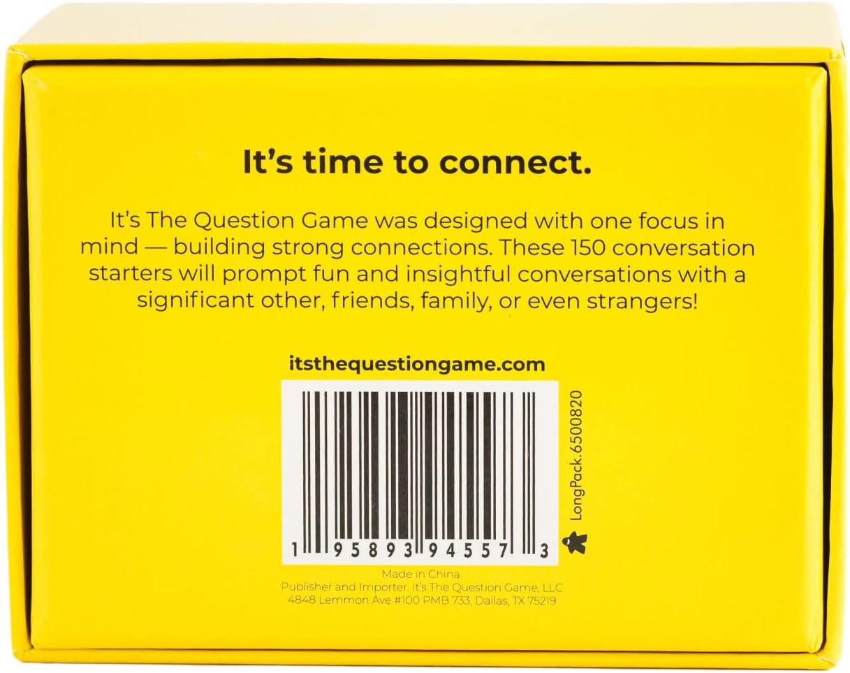 It's The Question Game - 150 Conversation Starters/Questions to Create Stronger Connections for Friends, Family, Couples, and Strangers
