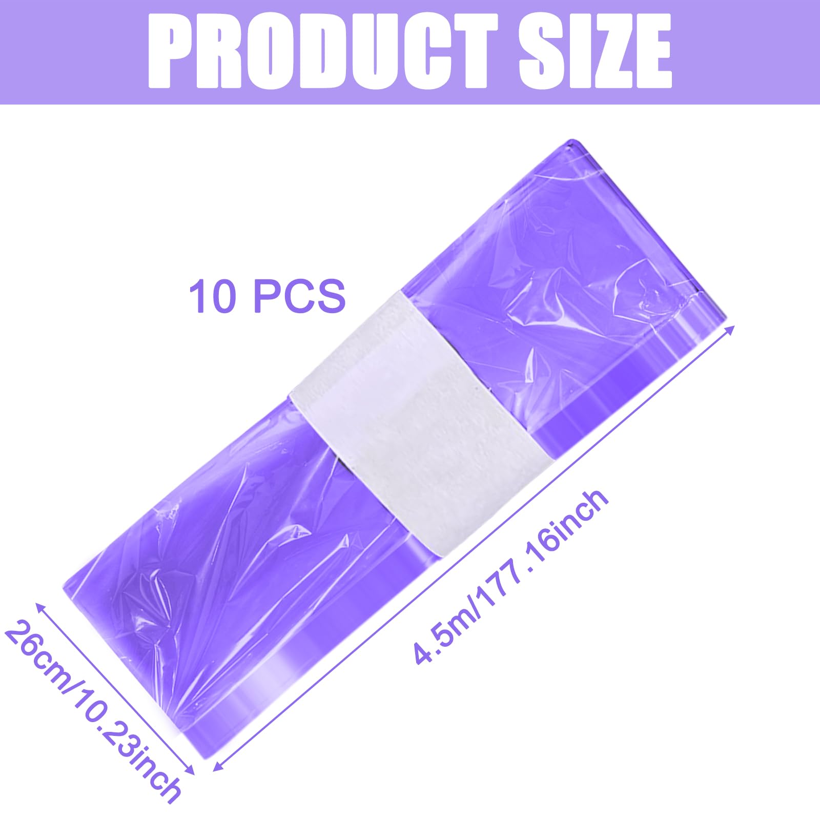 10 recambios de pañales, recambios compatibles con papelera de pañales, recambio para brotes, cubo de pañales y arena para gatos Littycat (morado)