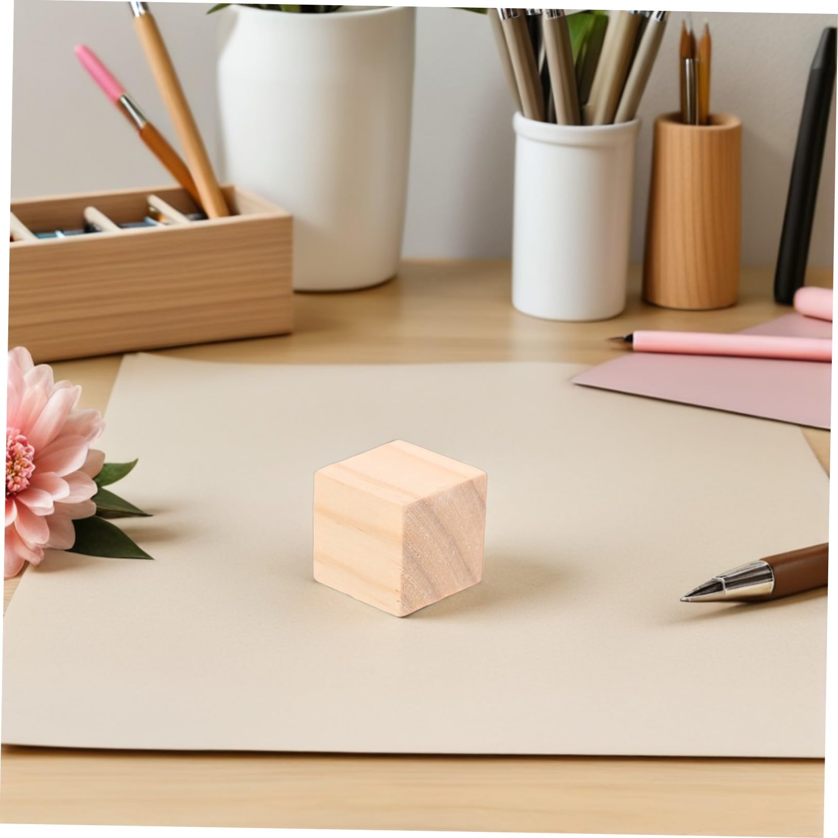 100 Unbehandelte Holzwürfel 2, 5cm Quadratisch zum Basteln