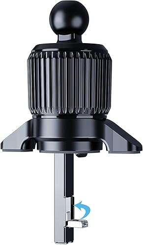 Clip de ventilación de automóvil, gancho plegable Clip de rótula universal de aluminio de 0.76 pulgadas compatible con soportes de teléfono de