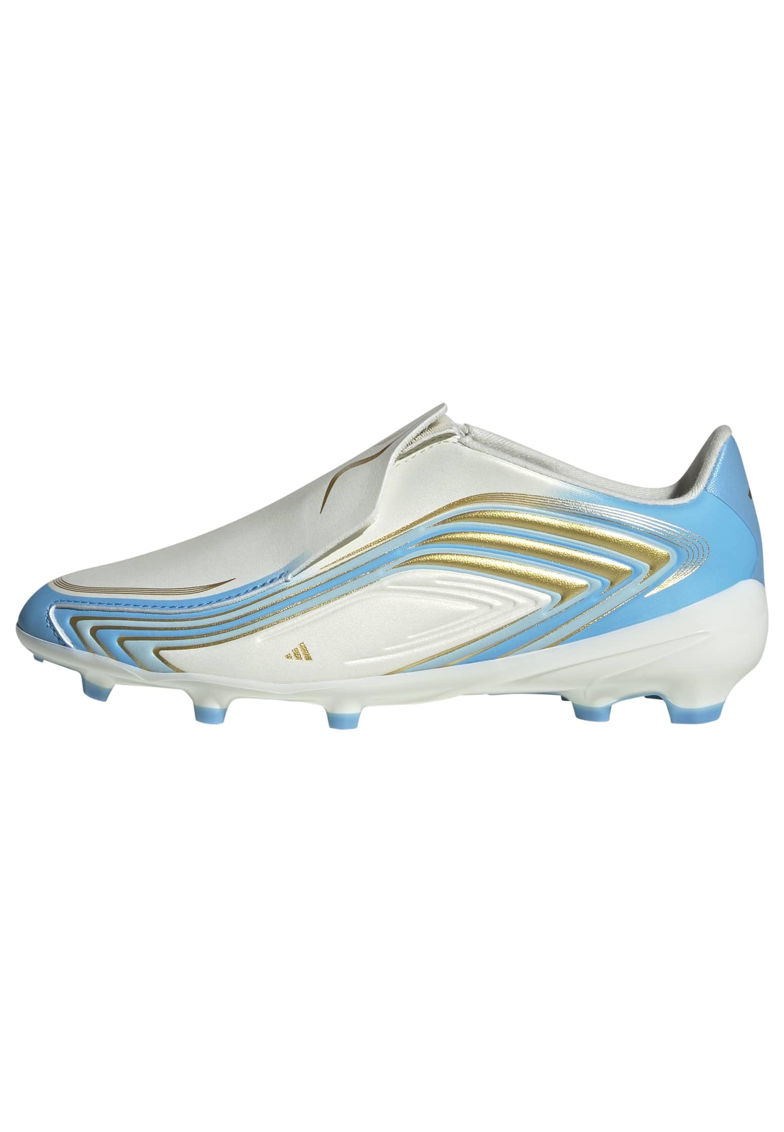 Adidas F50 Messi League Laceless Firm Ground Football Boots Kids Scarpe da ginnasticaUnisex - Bambini e Ragazzi