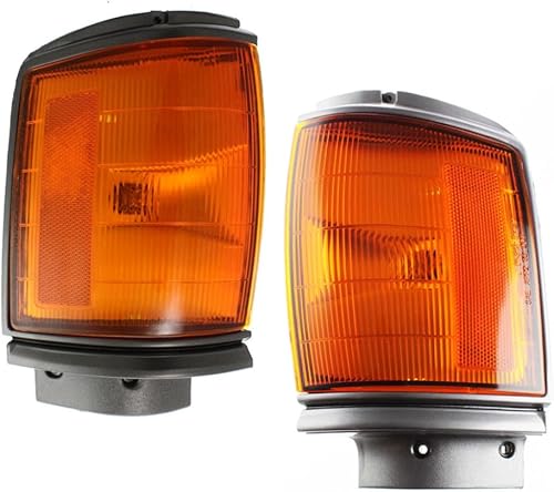 Par de luces de estacionamiento para Toyota Pickup 1987-1988, lado del conductor y del pasajero 2WD STD negro TO2520115 TO2521117 81620-89162
