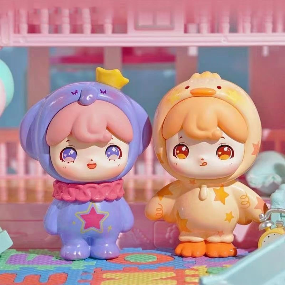 Aven Rabbit MIRU Good Night Party Series Blind Box Action Figures Mystery Box Cute Random Toys Birthday Collectible Toy for Desktop Ornaments, 1PC
