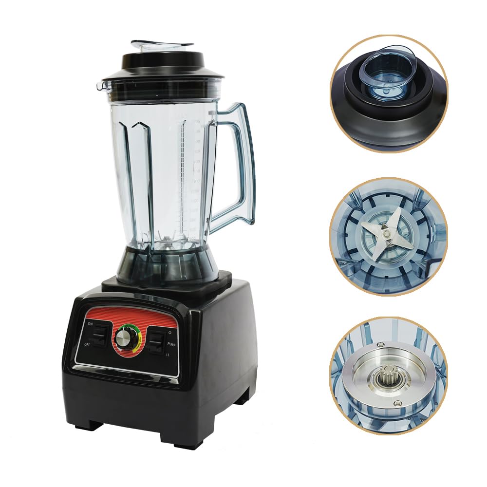 Mikser elektryczny 2800 W, wielofunkcyjny blender na podstawie stalowej, 2 w 1 blender kuchenny ze stali nierdzewnej, blender do smoothie, sokowirówka do lodów