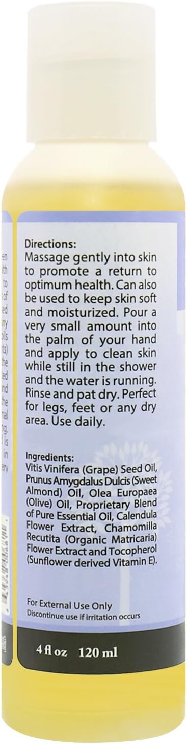 Plantlife Massage Oil 4-Pack - Absorbs Deeply into The Skin and is Circulated Throughout, Providing Optimum Benefit to The Mind and Body - Made in California 4 oz