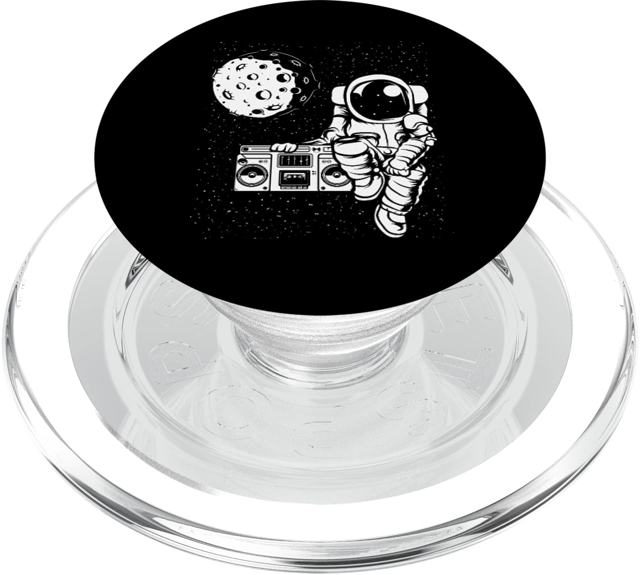Astronaut Astroblaster Retro Vintage Cassette Astronaut PopSockets PopGrip for MagSafe