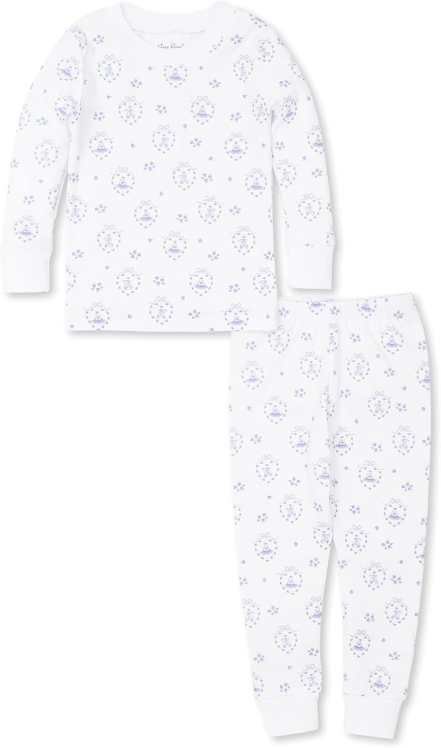Kissy Kissy Baby-Girls Infant Rosebuds En Pointe Lilac Print Long Pajamas Set