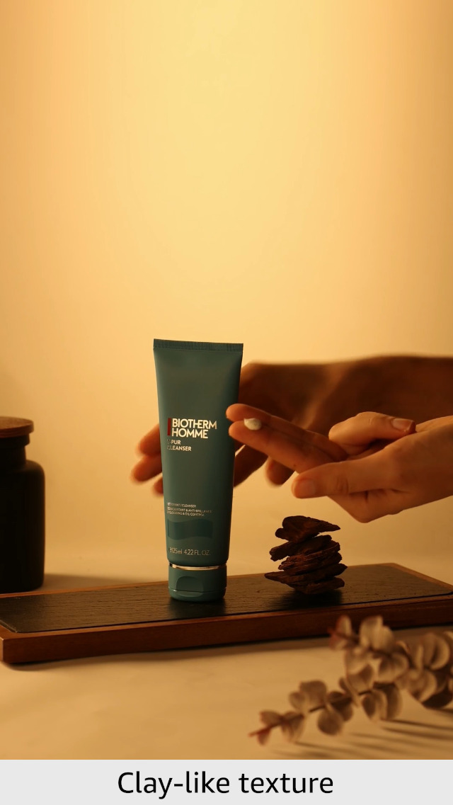 Amazon.com: Biotherm Homme T-Pur Cleanser, a Clay-Like Unclogging