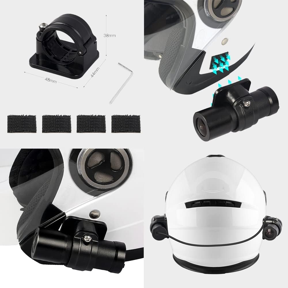 VSYSTO Helmet Camera Bracket, 1 Pack, Randomly Send, Replacement Accessories for Dash Cam (Black-5)
