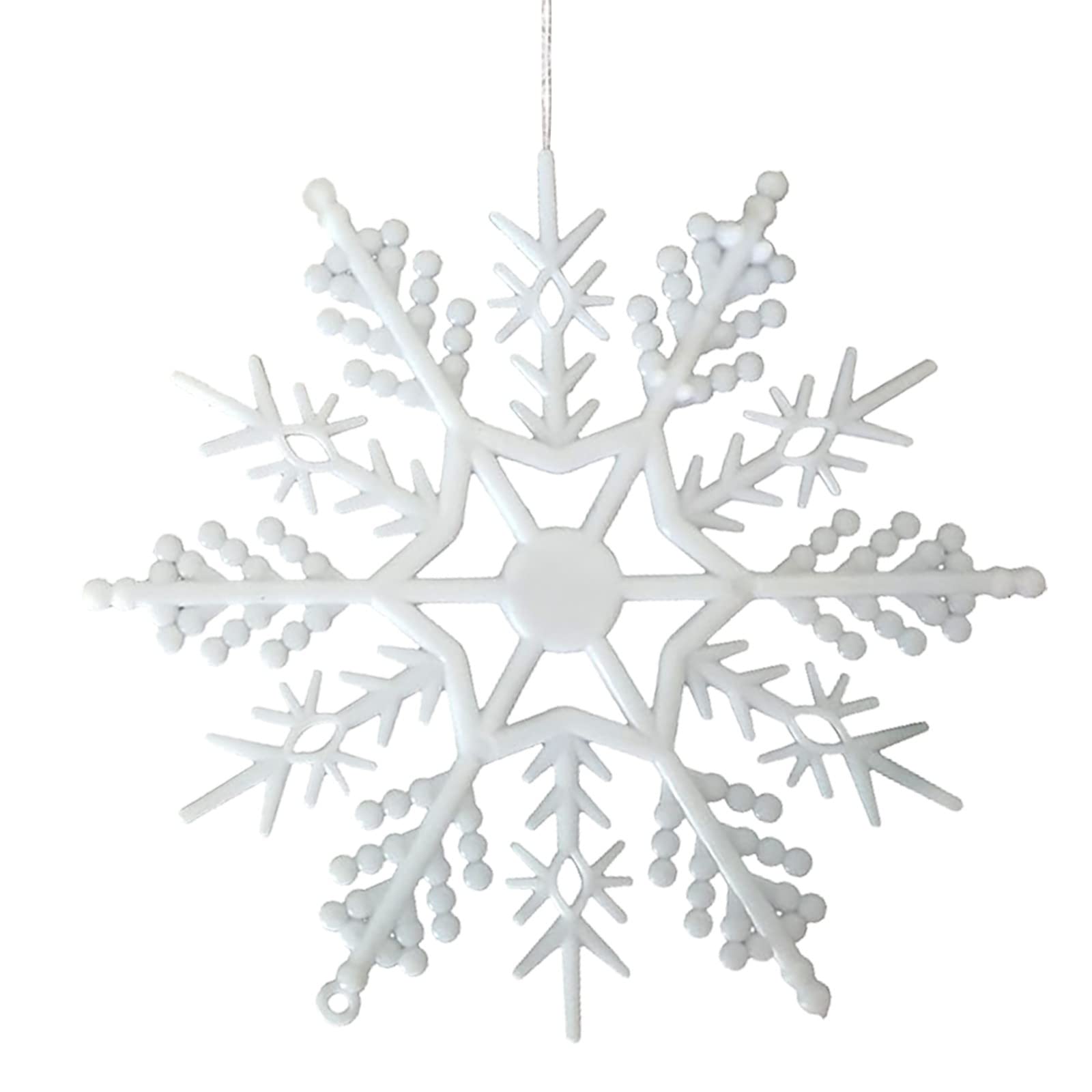 cfpqvChristmas Decoration Snowflakes Plastic Snowflakes Christmas Decoration Window Accessories Dad We Love You (C, B)
