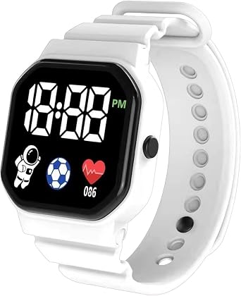 Kids Smart Watch - Digital Silicone Sport Watch, Waterproof LED Watch | Kids Boys Girls School Students Fitness Tracking Activity Outdoor Entertainment Fashion Accessories