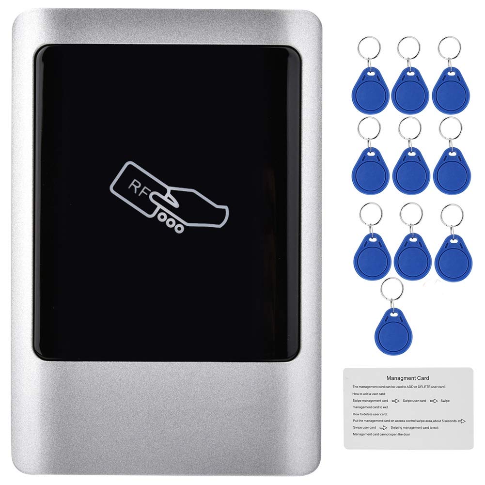 Tangxi RFID-Türkartenleser, 125 kHz/13,56 MHz ID/IC-Karte Zugangskontrollsystem für Außentüren mit IP65 wasserdicht + Unterstützung Wiegand 26 für Heim/Büro(ID)