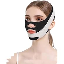 V Line Lifting Mask Chin Strap for Sleeping Reusable Face Lift Tape Face Slimmer for Women Jaw Trainer Pink. Black. Blue  Variety of Options.Black,2PCS