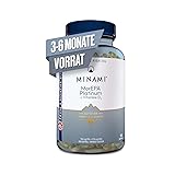 MINAMI Omega 3 Fischöl Nahrungsergänzung - MorEPA Platinum Omega 3 Kapseln Hochdosiert mit Hoher Konzentration an EPA, DHA & Vitamin D - Gesundheit von Herz, Immunsystem & Muskeln - 90 Softgels
