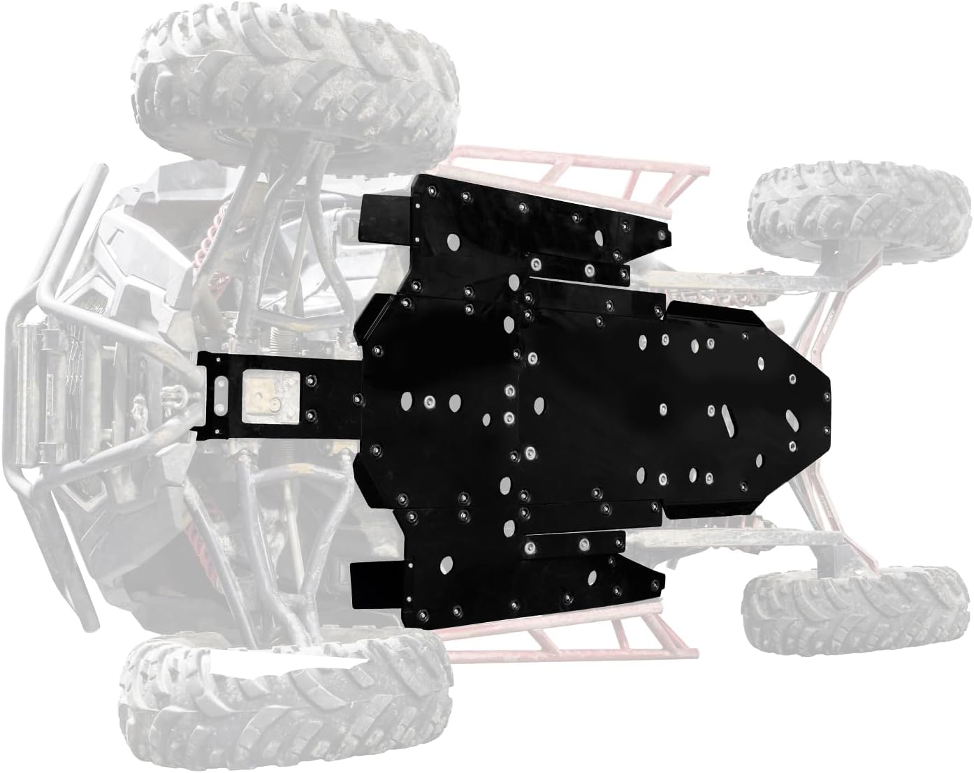 SuperATV 1/2" ARMW Full Skid Plate for Polaris RZR XP Turbo (2016-2021) - Heavy Duty Full Machine Protection