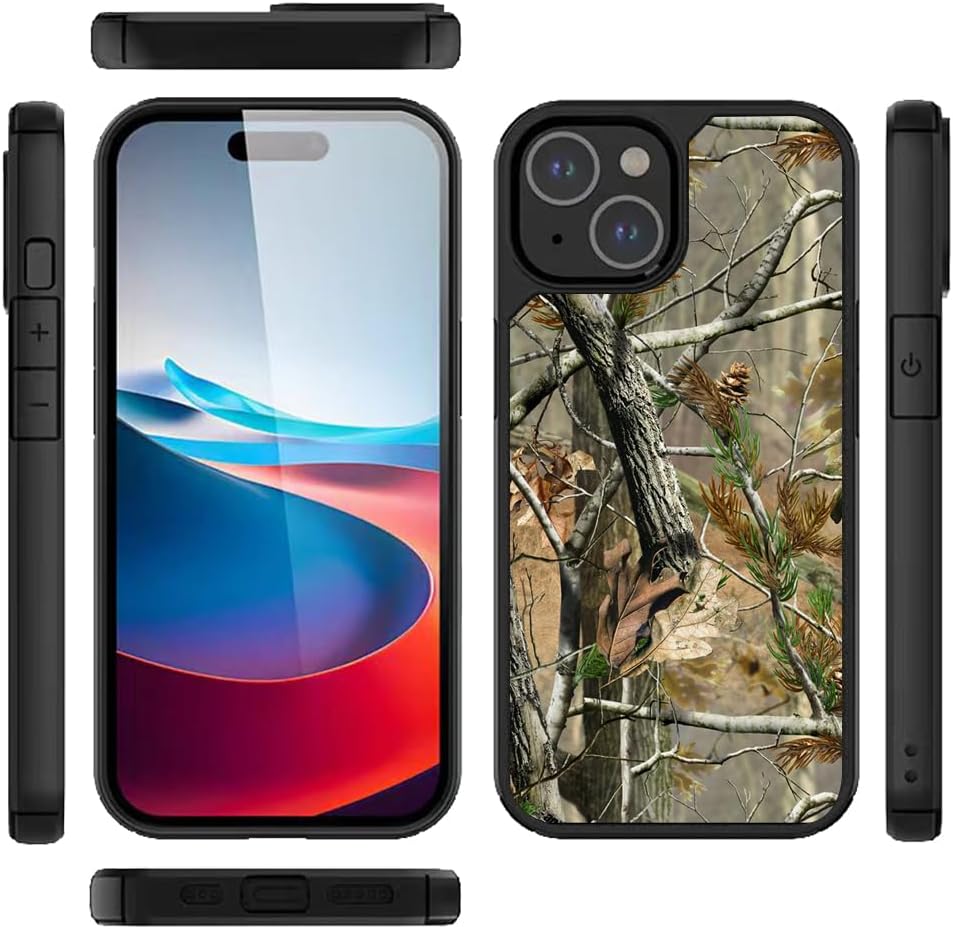 Compatible with iPhone 16 Pro Case,Leaf Green Camo Case for iPhone 16 Pro Design for Men Boys [Anti-Scratch] Non-Slip+Shockproof Rugged TPU Protective Case - Image 3