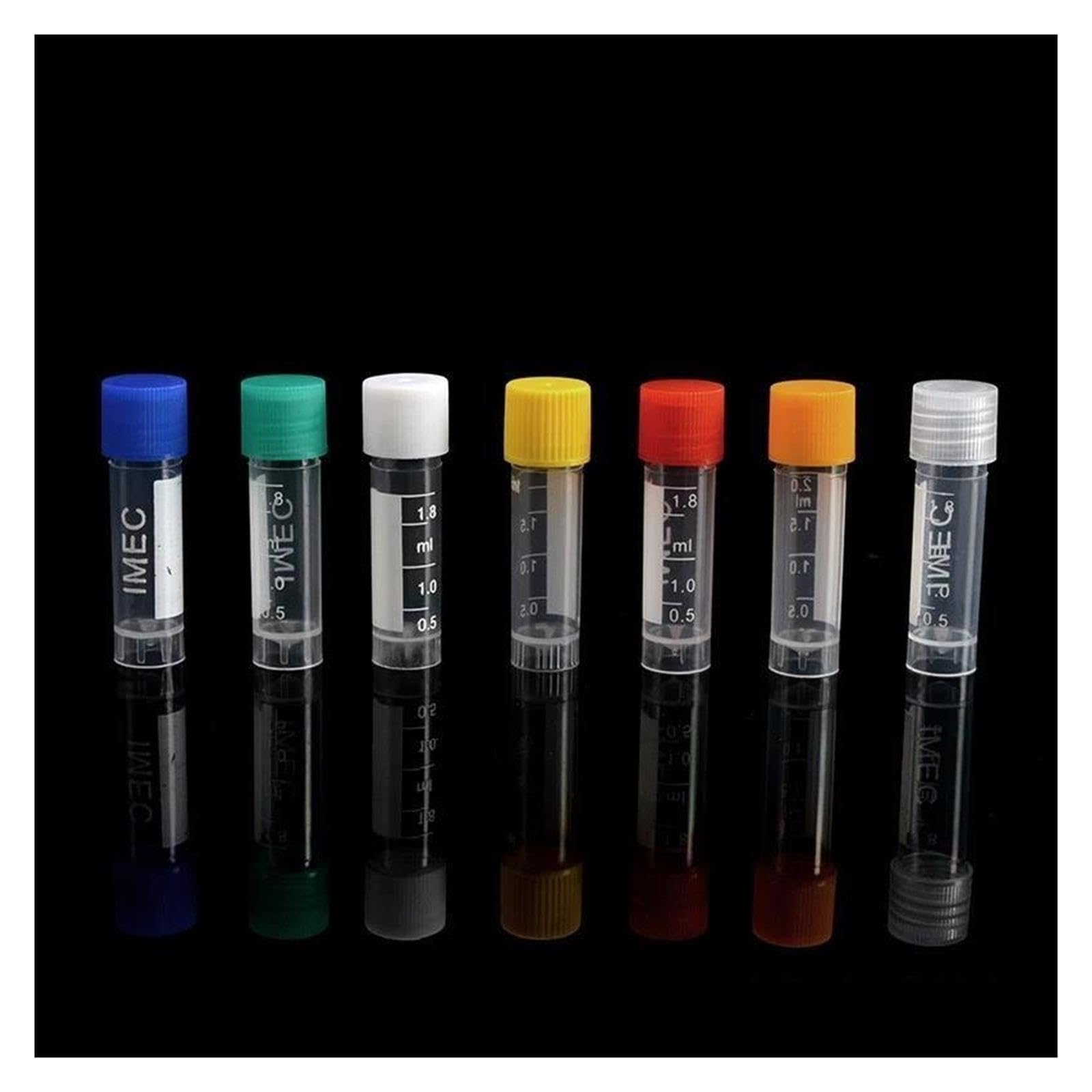 Tubo de centrífuga CryoTube de laboratorio de 1,8 ml for laboratorio(Transparent (100pcs))