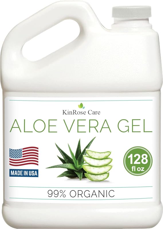 KinRose Care Gel de Aloe Vera sem fragrância, 3,79 L