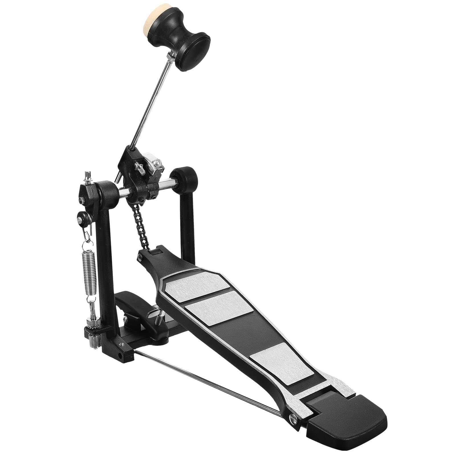 Cabilock Bass Drum Pedal Accesorio de Pedal para Batería Cadena Gruesa Placa Base Ampliada Diseño Antideslizante para Entusiastas de Jazz y Batería Electrónica