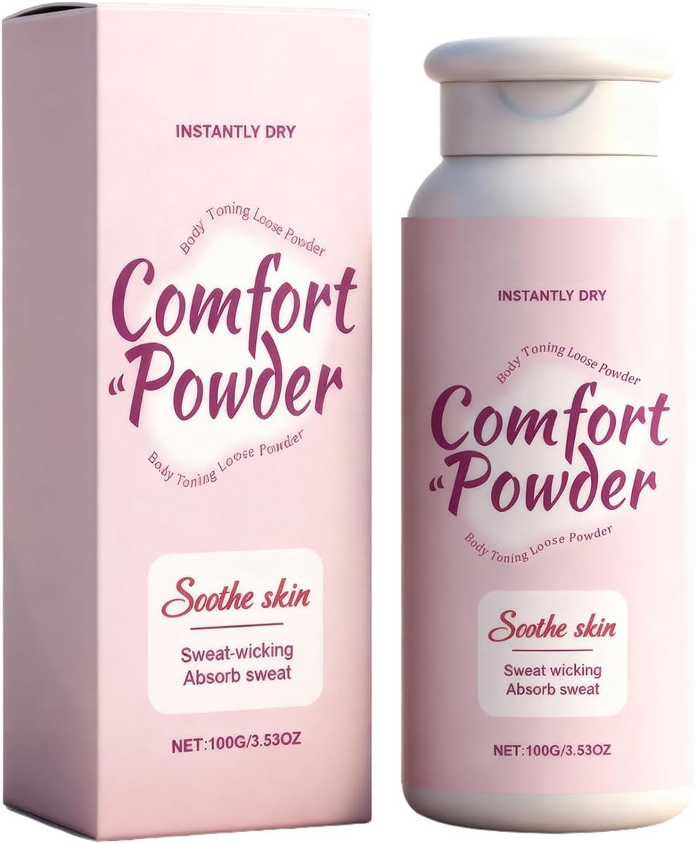 Comfort Powder Confidence and This Talcum Free Body Powder Absorbs Sweat Prevents All Day Chafing Full Body Care for Women 1