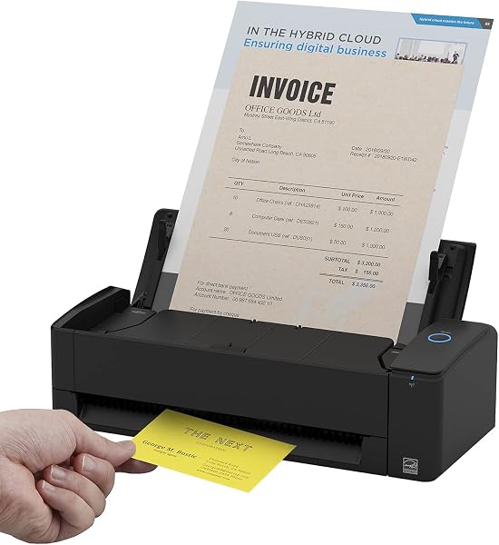 ScanSnap iX1300 - Scanner the document automatique - Noir - Formats papier standards de la carte de visite au format A4, recto verso, USB 3.2 et WiFi - 1