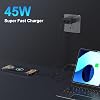 45W 2 Pack Cargador Súper Rápido USB C Doble Puerto para Android Cargador Tipo C de Carga Rápida con Cable Tipo-C de 10 Pies para Samsung Galaxy S26 Ultra/S26/S26+/S25/S24/S23/S22/S21+/iPhone 17/16/15 7