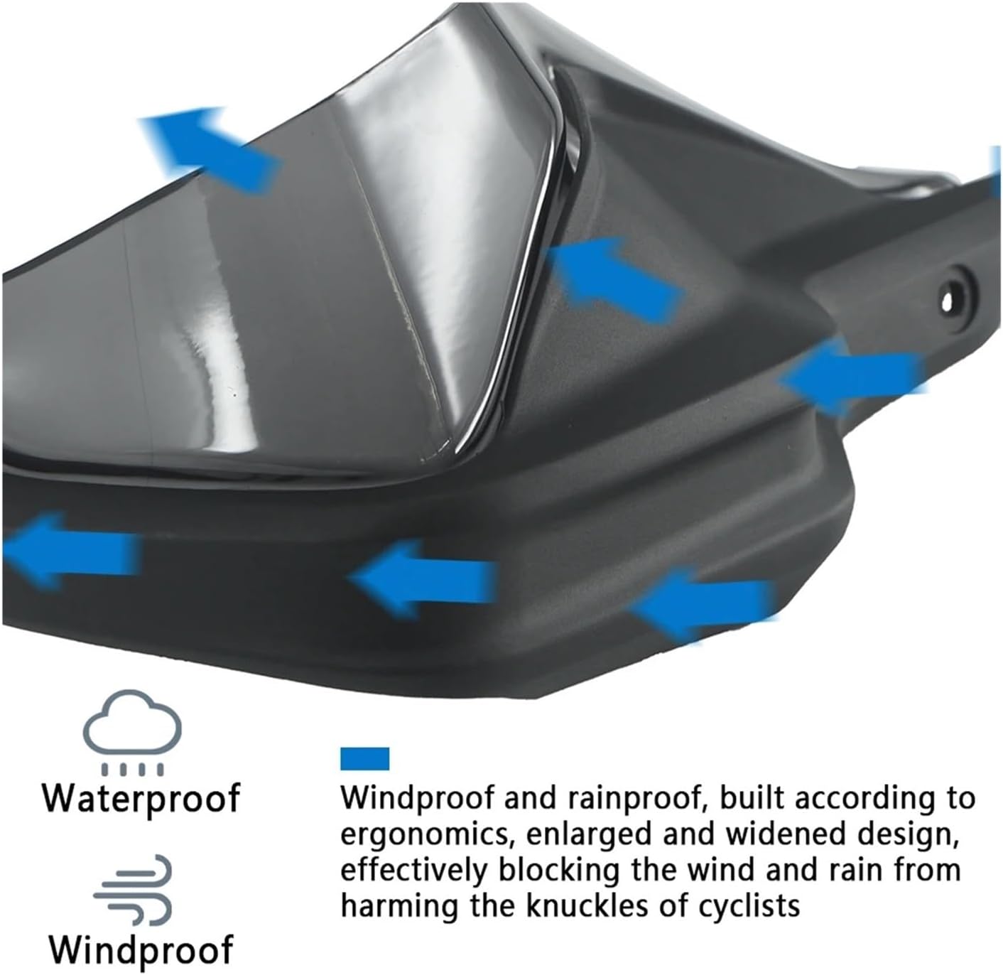 Motorcycle handguard Fit for BMW C400GT C400X C 400 C400 GT X 2019-2024 Motorcycle Windshield Handguard Hand Guards Brake Clutch Levers Shield Motorcycle Accessories (Color : Handguard)