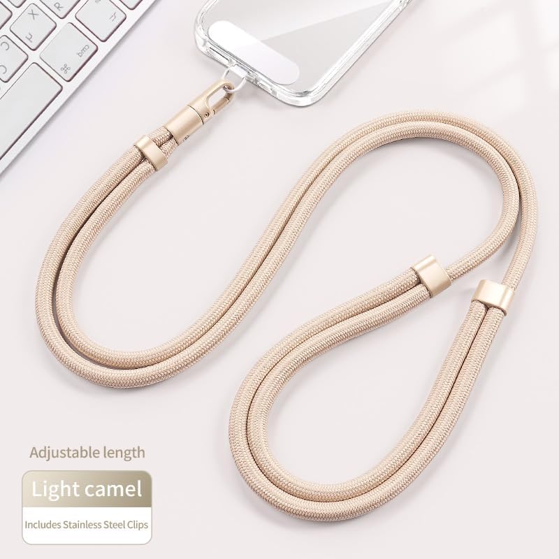 Mobile Phone Lanyard with 2 pcs Phone Tabs, Camera Strap for Women and Men, Comfortable Durable, Anti-loss Outdoor & Travel Phone Lanyard for iPhone & Android - Image 6