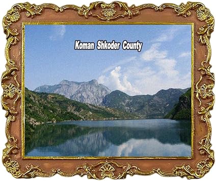Koman Shkoder County Albania Refrigerator Magnet 3D Travel Souvenir Fridge Decoration Magnetic Sticker Craft Collection
