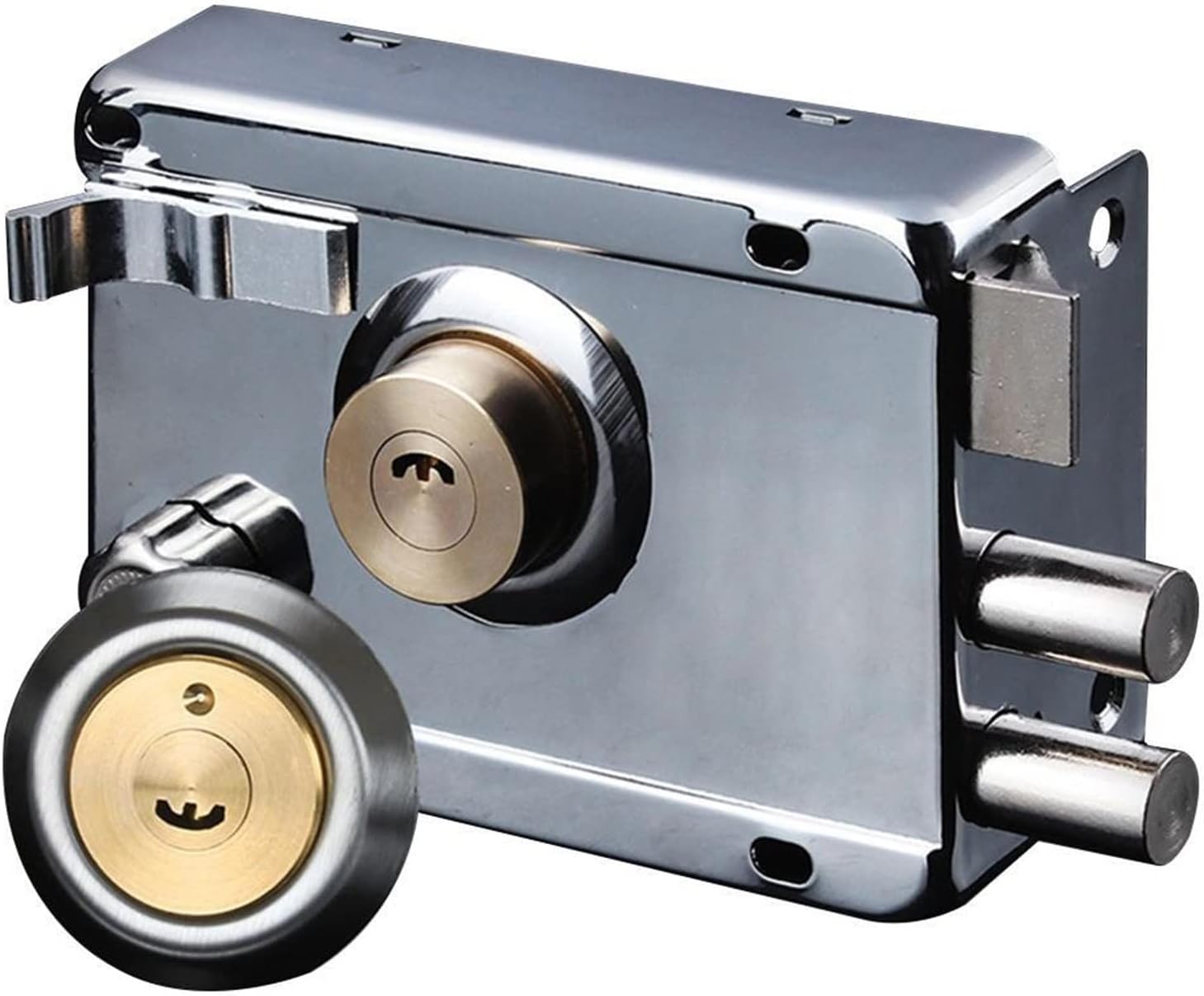 Chain Lock Exterior Iron Door Locks Security Anti-Theft Lock Multiple Insurance Lock Wood Gate Lock Hardware for Household Indoor Dormitory