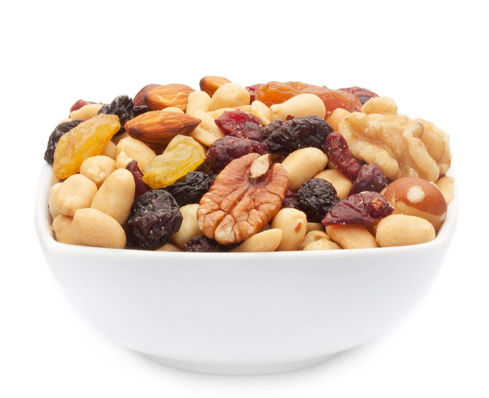 1 x 3kg Nussmischung fruchtig gesalzen Nüsse und Früchte mit Paranuss Pecannuss Mandel Cranberry Rosinen 16% Protein