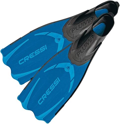 Cressi Adult Snorkeling Full Foot Pocket Fins Made with Advanced Technology - Pluma Made in Italy
