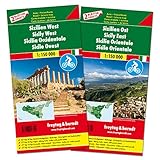 Sizilien West und Ost, Set, Autokarte 1:150.000: Top 10 Tips (freytag & berndt Auto + Freizeitkarten)