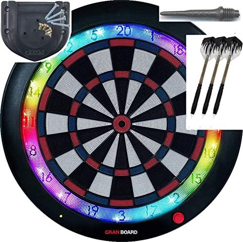 Gran Board 3s LED Dartboard (Blue) with Special Bracket & ChoukouTip50pics & DartsSet