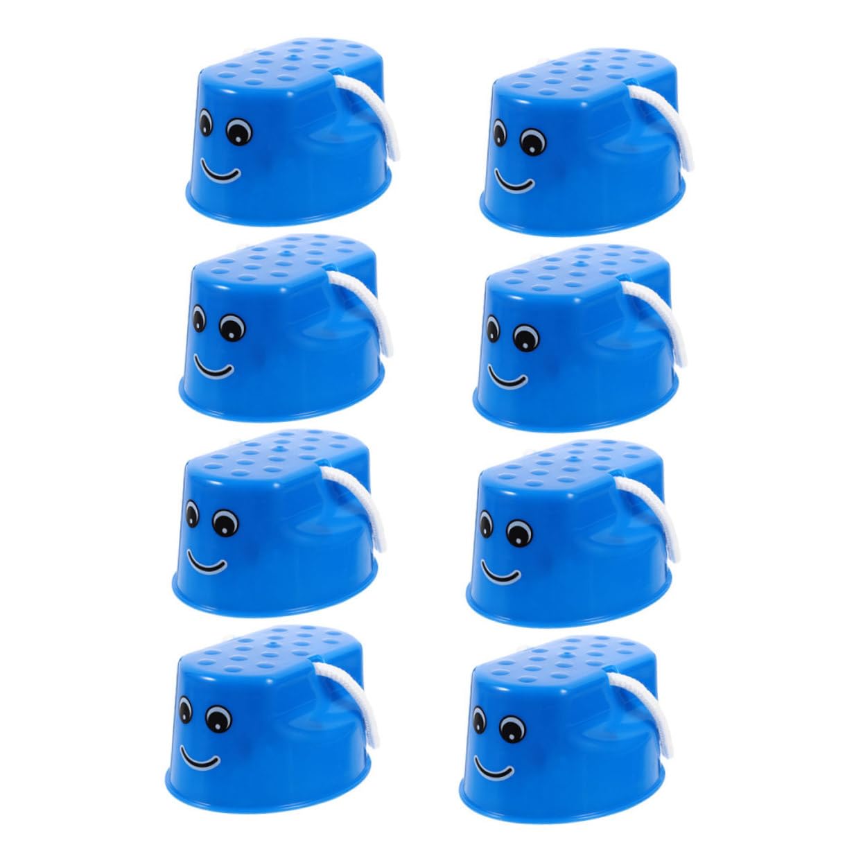 SUPVOX 8 Piezas Zancos de Plástico para Zancos para Caminar y Entrenamiento de Equilibrio Juguete y Duradero para Actividades y Desarrollo Motor Infantil