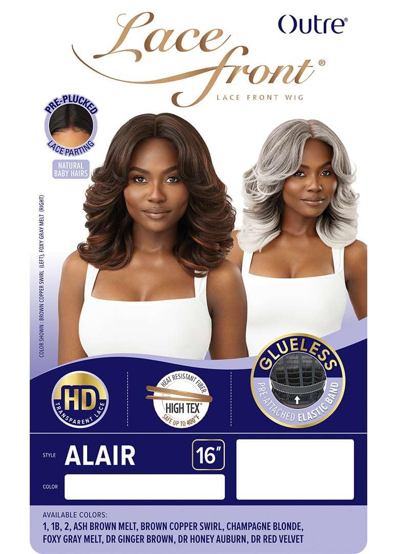 Outre Lace Front Wig - Alair (DR GINGER BROWN)