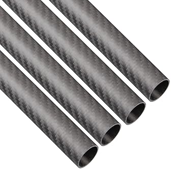FANCYWING 420mm (16.5 inches) 20mm x 22mm x 420mm Carbon Fiber Tubes Matte Surface 3K Roll Wrapped 100% Pure for Quadcopter Multicopter (4PCS) ?