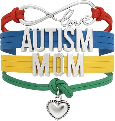 Infinity Collection Autism Mom Bracelet, Awareness Jewelry for Women, Autism Puzzle Piece, Mom Jewelry, Proud Mama Adjustable Bracelet