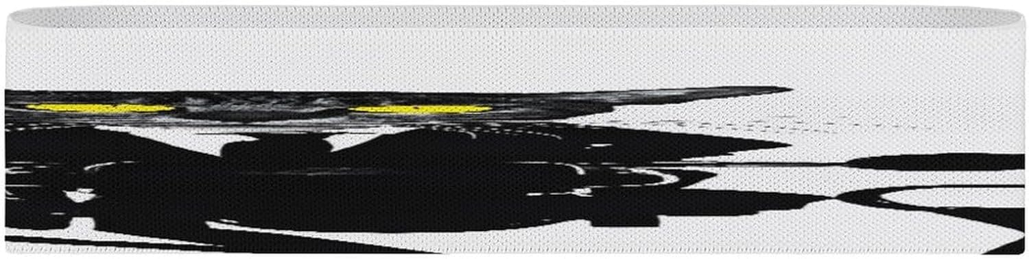 Non-Slip High Resistance Yoga Bands for Stretching, Extra Wide Exercise Bands for Women/Men, Who’s Black Cats Yoga Straps, Physical Therapy Stretch Straps for Home Gym, Pilates & Rehab