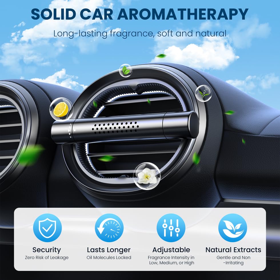 Car Air Freshener Diffuser Car Perfume Diffusers Vent Clips for Essential Oils Universal Automotive Fragrance Decoration Accessories Gift — view 2