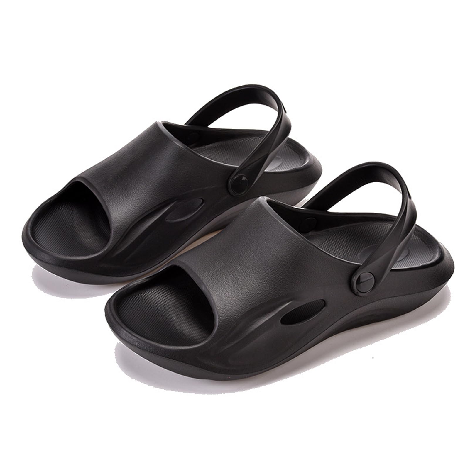 Yotselid Pillow Slippers Recovery Slides Indoor Outdoor Cloud Slides Shoes Non-Slip Quick Drying Shoes Soft Lightweight Thick Sole Comfy Sandals