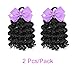 Kids Ponytail Curly Braids Hair Extension Detachable Synthetic Curly Hairpieces With Bows Protective Easy Hairstyle For Girls Toddlers Children Gift (Natural Black, Curly-6Inch(2pcs))