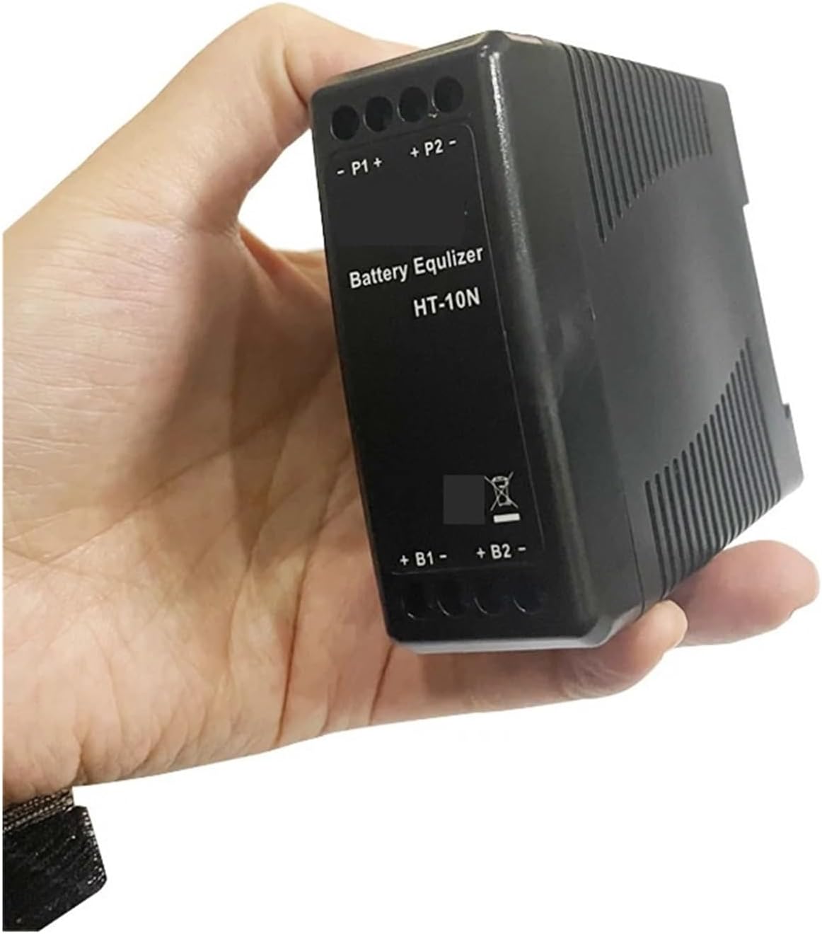 CAARLA Battery Equalizer 12V Battery Equalizer 10A Active Balancer Connected in Parallel Series L-C-D Meter for 24/36/48V/96V(LCD)