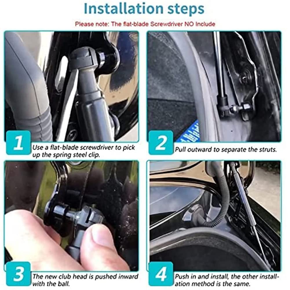 Coche Resortes de Gas de Maletero para Peugeot 5008 2017 2018 2019 2020 2021, 2 Piezas PortóN Trasero Amortiguadores de Gas Muelle Puntales Puerta Trasera Soporte ElevacióN Accesorios