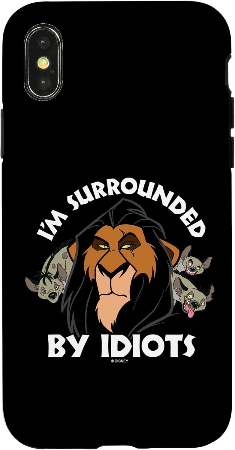 iPhone 12/12 Pro Disney The Lion King Scar I'm Surrounded By Idiots Case