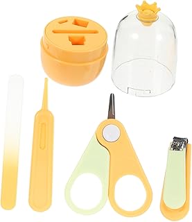 ibasenice 1 Conjunto De Tesouras De Unhas De Bebê Conjunto De Cuidados Com As Unhas Suprimentos De Unhas Para Bebês Meninos Essenciais Para Bebês Recém-Nascidos Necessidades Do Bebê Kit De