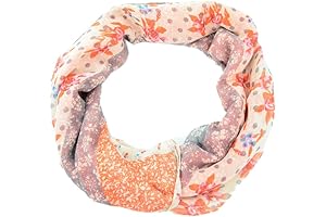 Polka Dot and Rose-Embroidered  Cuzzy Scarf