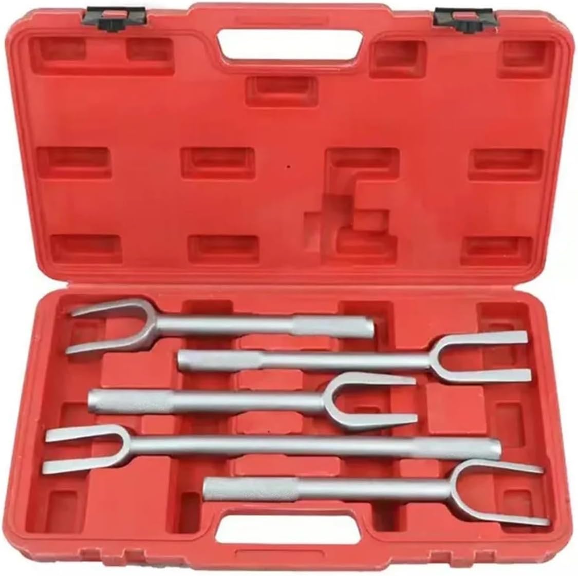 5-Piece Ball Joint Separator Tie Rod End Remover Pickle Fork Set Pitman Arm Separator and Tie Rod Removal Tool